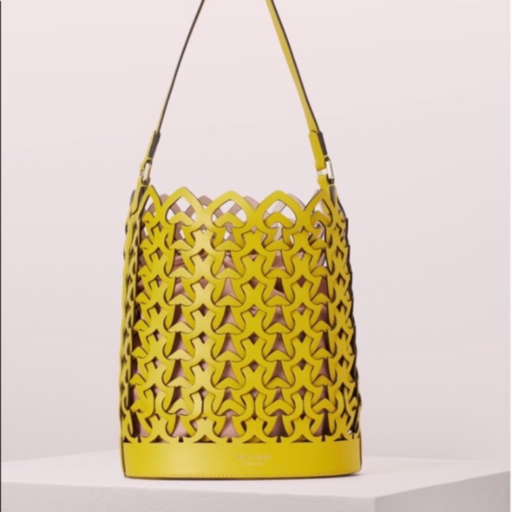 Chartreuse Dorie Medium Bucket- Kate Spade- NWT